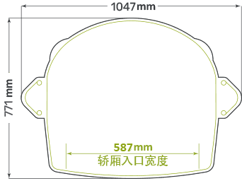 Stiltz Duo+ Homelift footprint